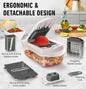 10-in-1 Vegetable Chopper with 8 Blades