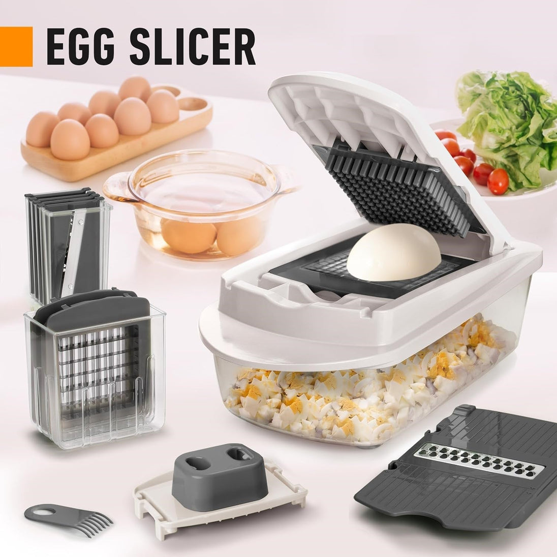 10-in-1 Vegetable Chopper with 8 Blades