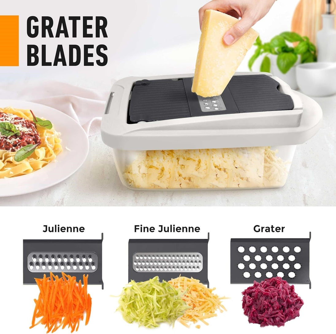 10-in-1 Vegetable Chopper with 8 Blades