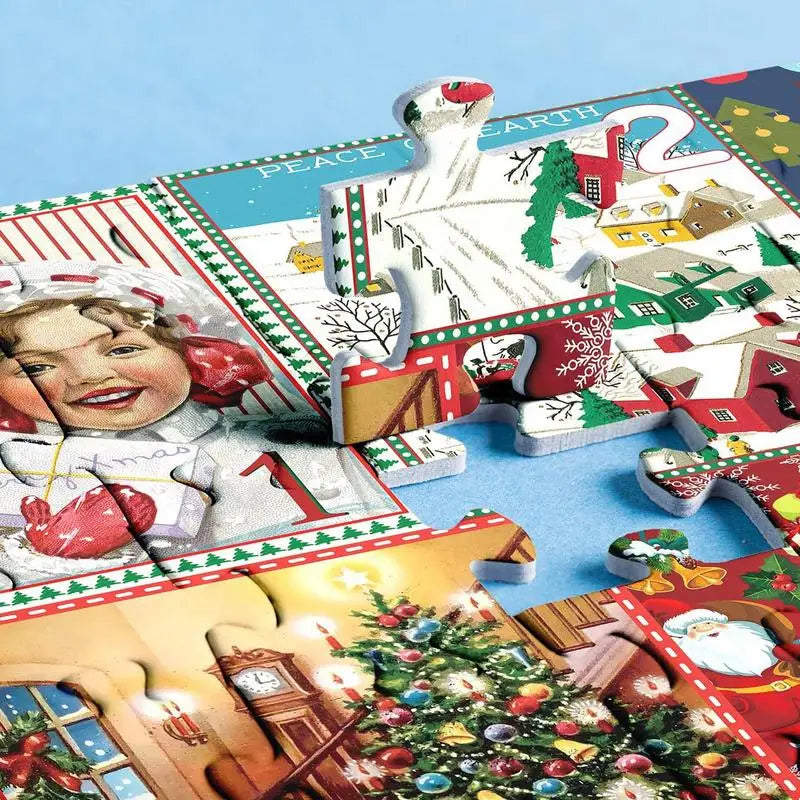 Christmas Jigsaw Puzzle Advent Calendar – in a room setting