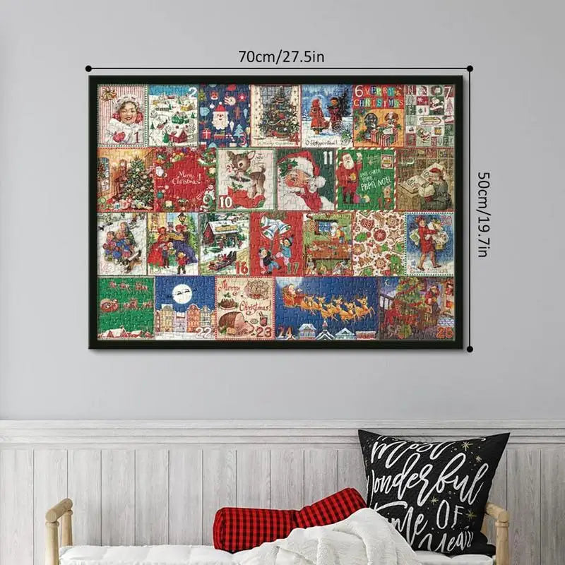 Christmas Jigsaw Puzzle Advent Calendar – styled view