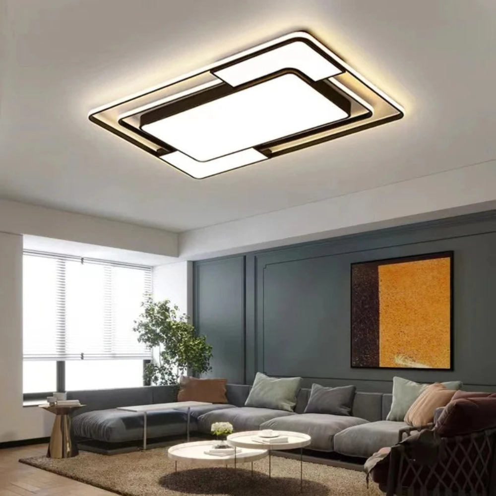 Geometric LED Ceiling Light – detail view