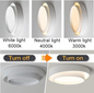 Round Iron LED Ceiling Light – lifestyle photo