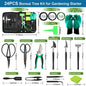 24-Piece Bonsai Tool Kit with Storage Bag