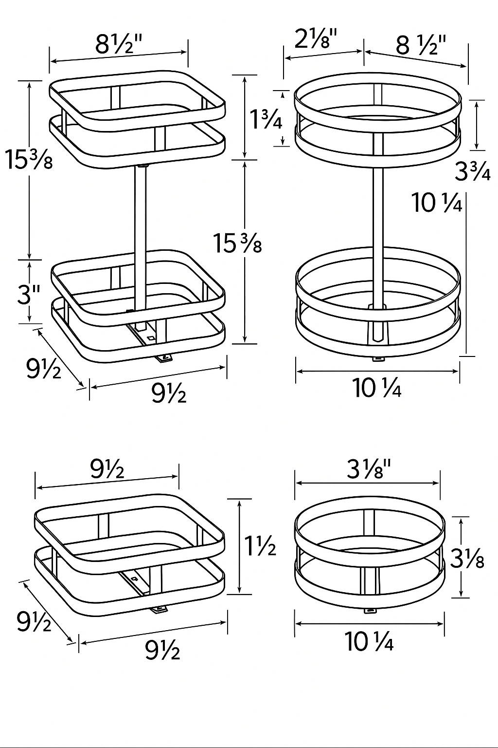 360° Rotating Storage Rack