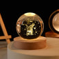 3D Engraved Crystal Ball Night Light – Couple