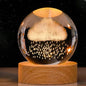 3D Engraved Crystal Ball Night Light – Rain Cloud