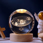 3D Engraved Crystal Ball Night Light – Solar System