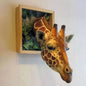 3D Giraffe Head Wall Sculpture