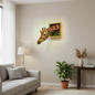 3D Giraffe Head Wall Sculpture