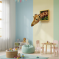 3D Giraffe Head Wall Sculpture