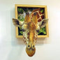 3D Giraffe Head Wall Sculpture