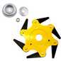6-Blade Steel Brush Cutter Head