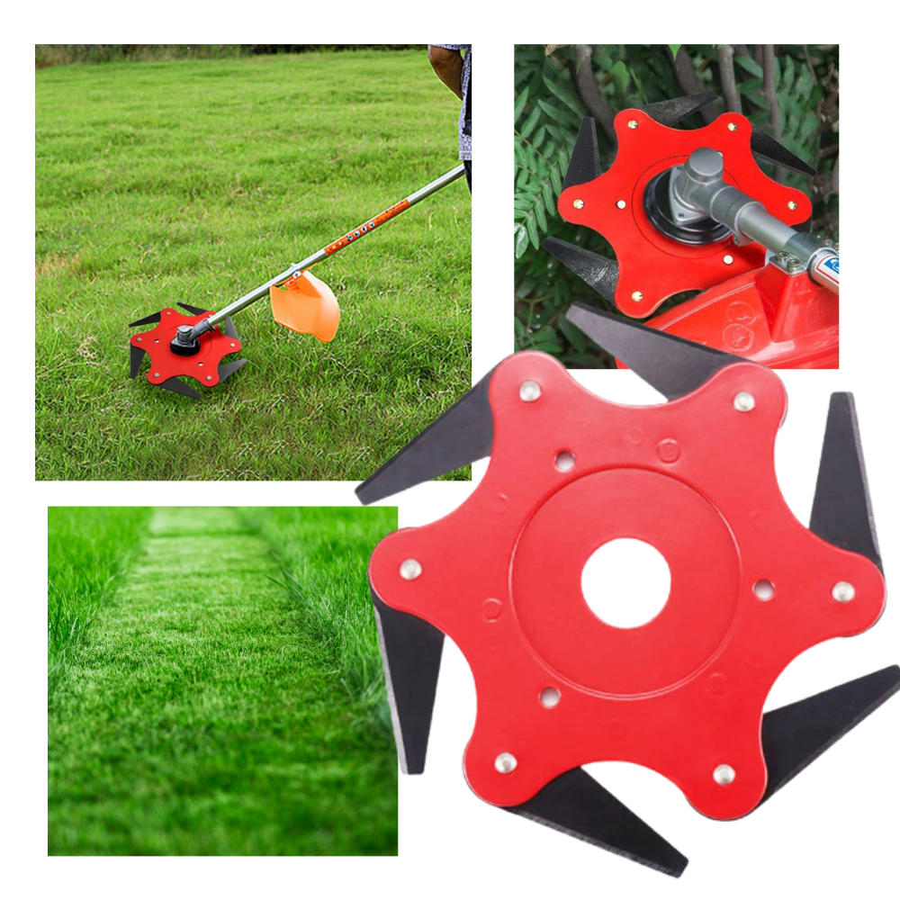 6-Blade Steel Brush Cutter Head