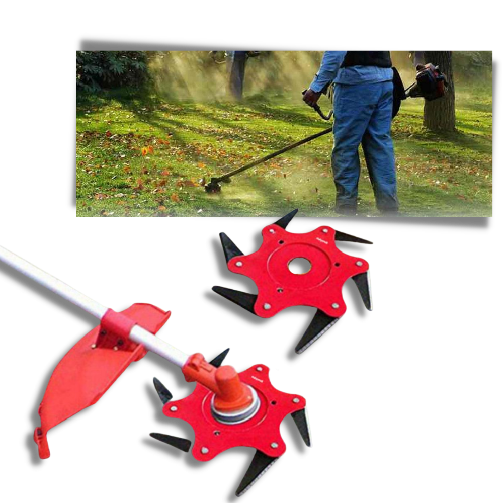 6-Blade Steel Brush Cutter Head