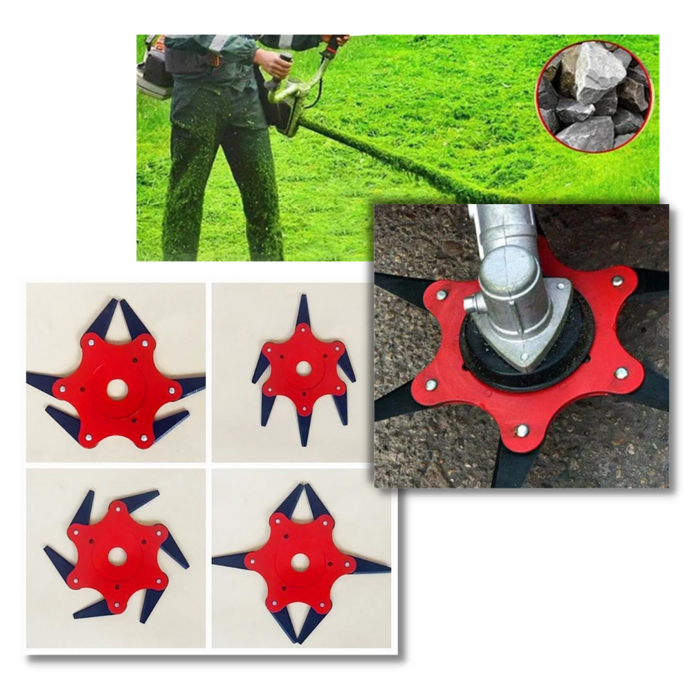 6-Blade Steel Brush Cutter Head