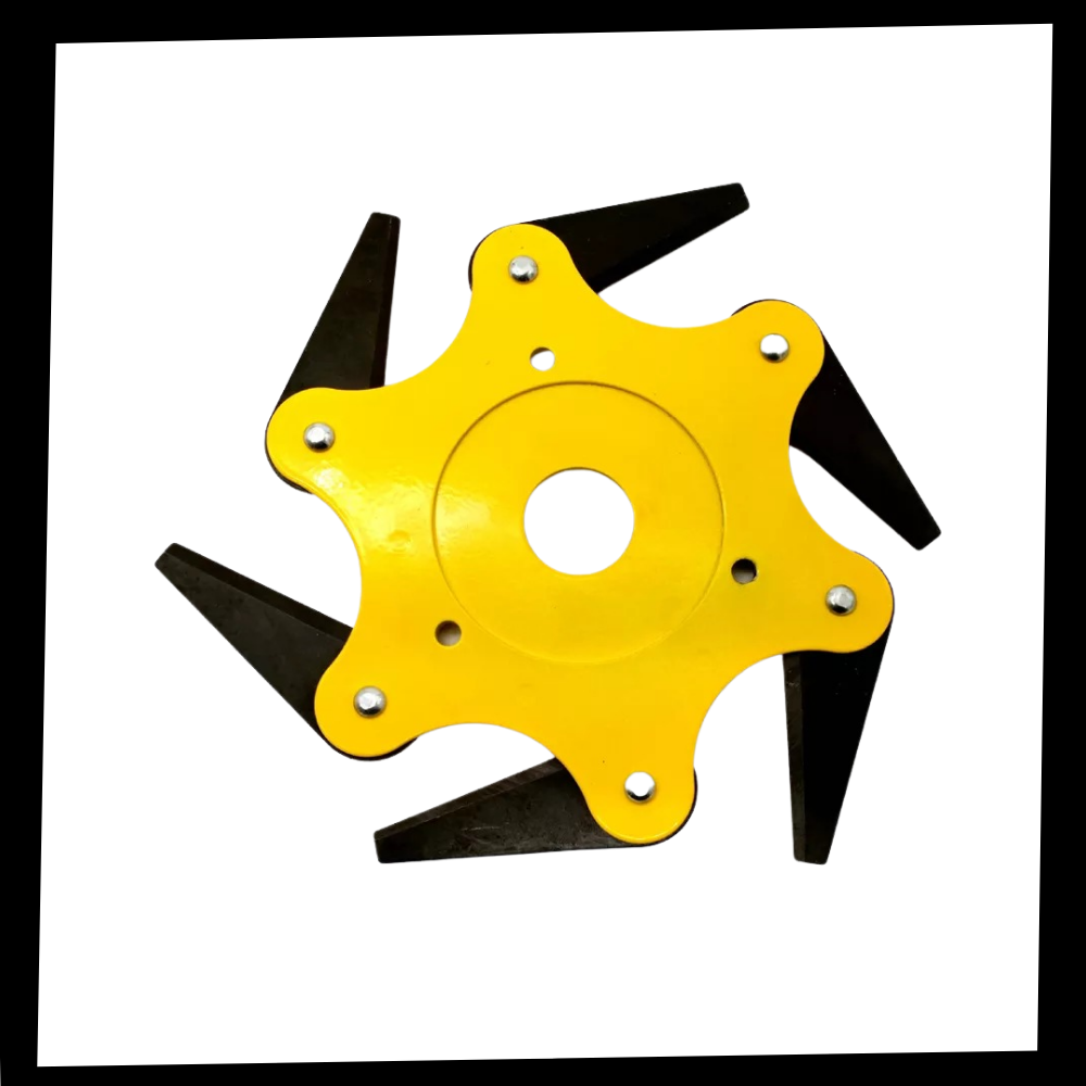 6-Blade Steel Brush Cutter Head