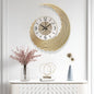 Crescent 3D Metal Wall Clock