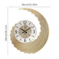 Crescent 3D Metal Wall Clock – detail view
