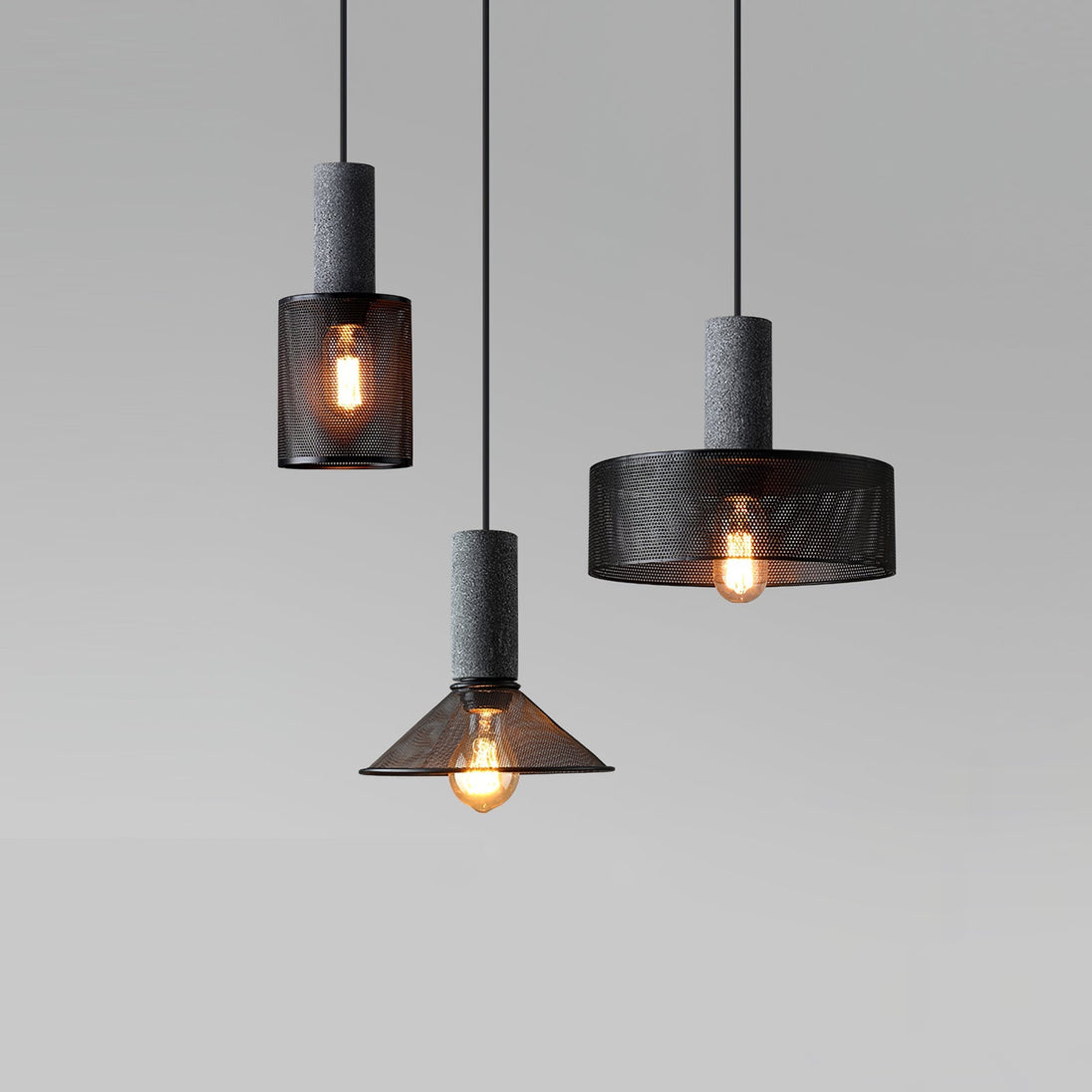 Concrete Pendant Light – design detail