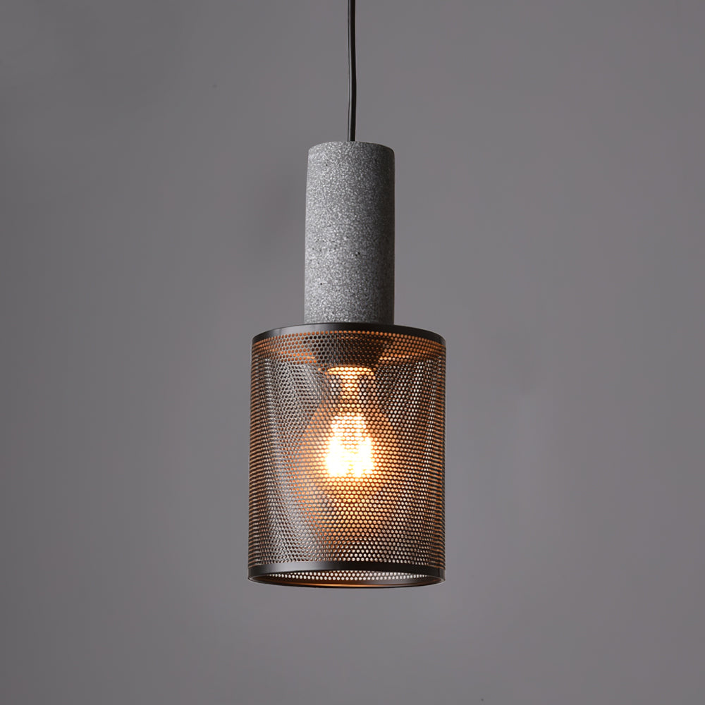 Concrete Pendant Light – full view
