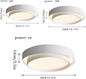 Round Iron LED Ceiling Light – design detail