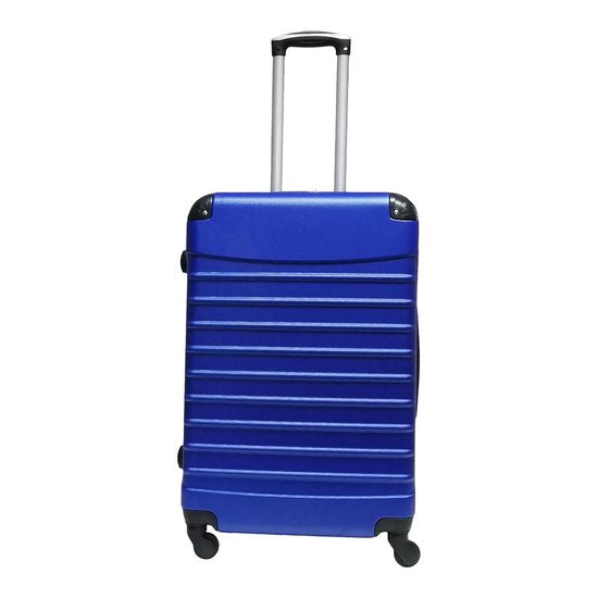ABS Hard Shell Spinner Suitcase in Blue