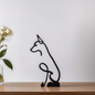 Abstract Dog Sculpture