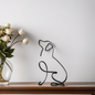 Abstract Dog Sculpture