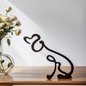 Abstract Dog Sculpture
