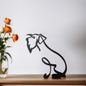 Abstract Dog Sculpture