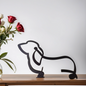 Abstract Dog Sculpture – Basset Hound