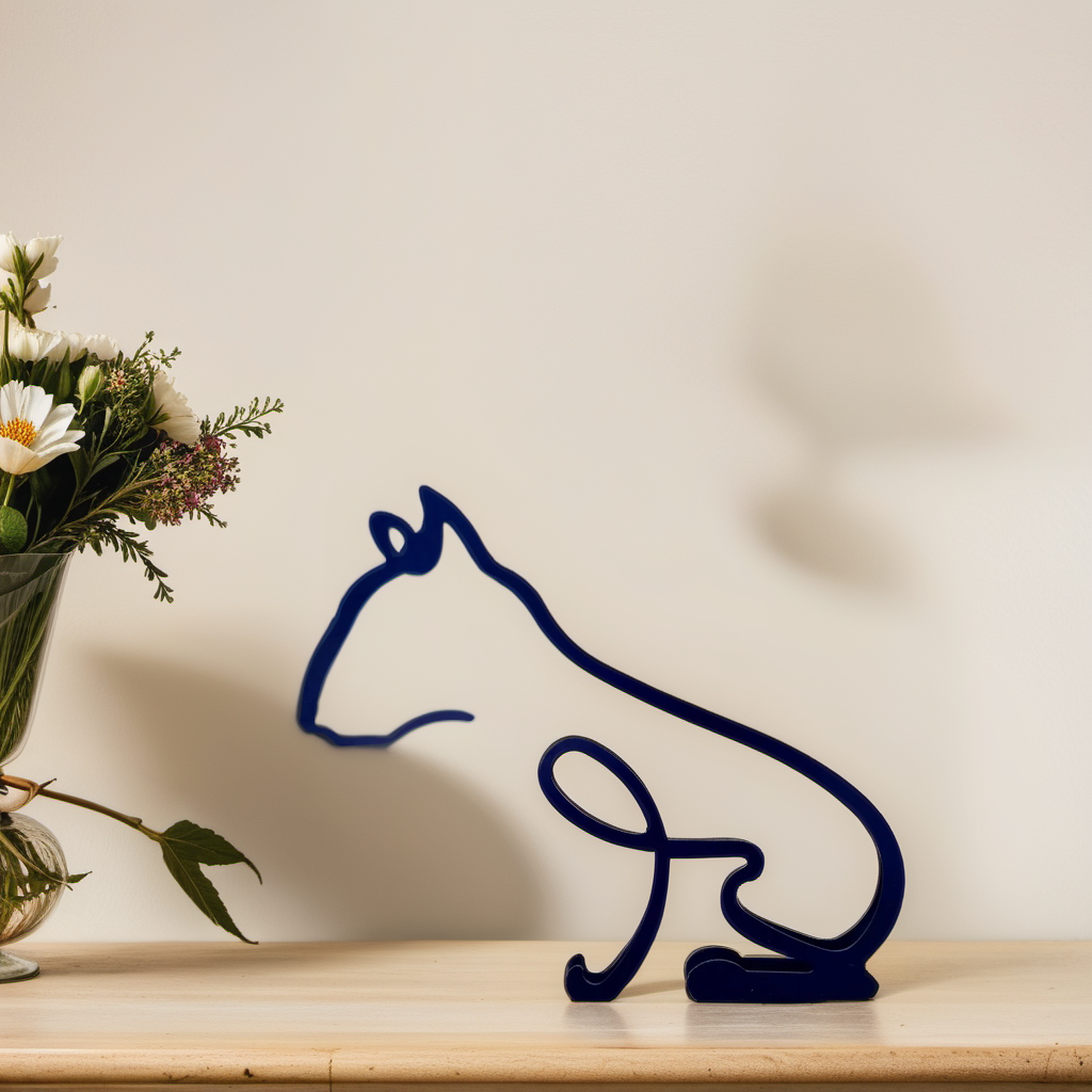 Abstract Dog Sculpture – Bull Terrier
