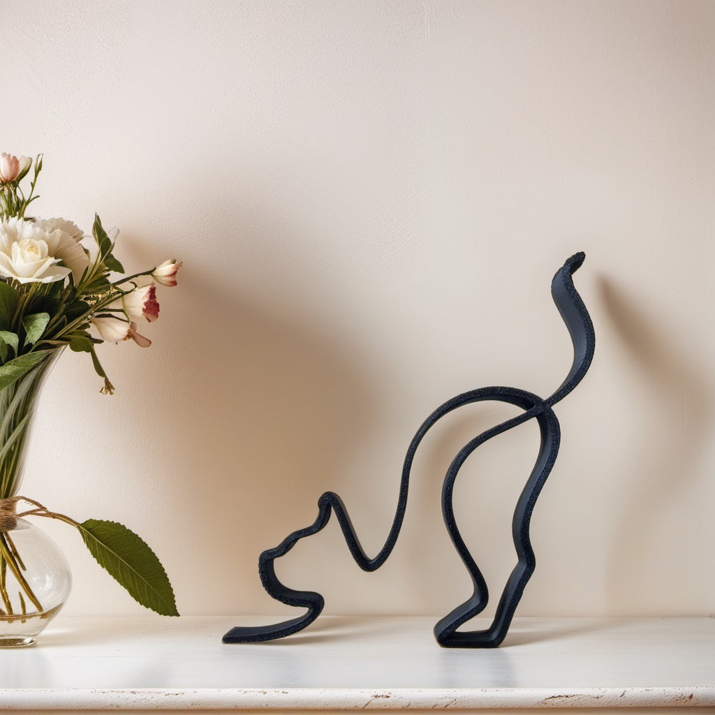 Abstract Dog Sculpture – Cat