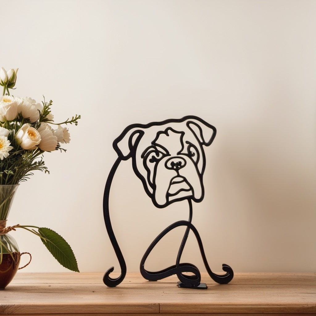 Abstract Dog Sculpture – English Bulldog