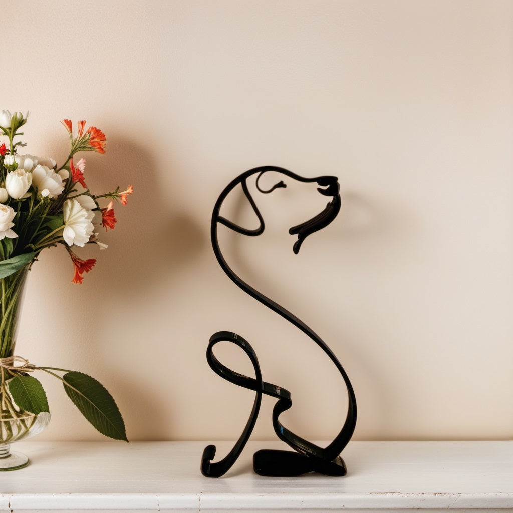 Abstract Dog Sculpture – Labrador Retriever
