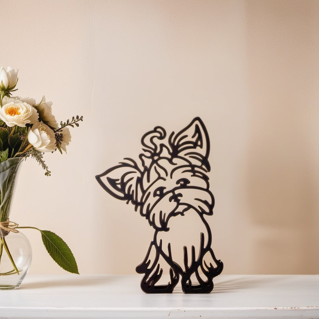 Abstract Dog Sculpture – Yorkshire Terrier