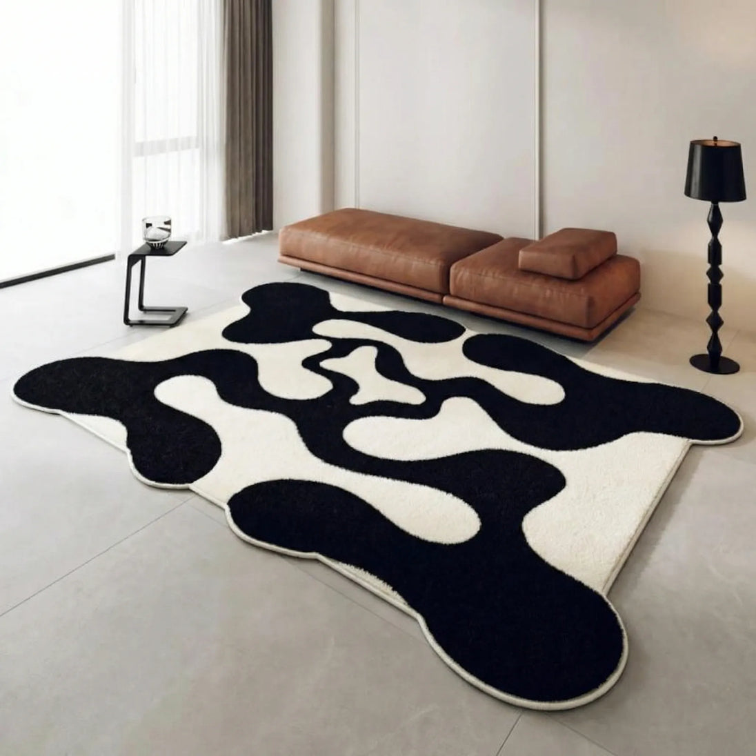 Abstract Wave Floor Rug