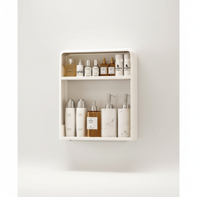 Adhesive Wall-Mounted Bathroom Shelf
