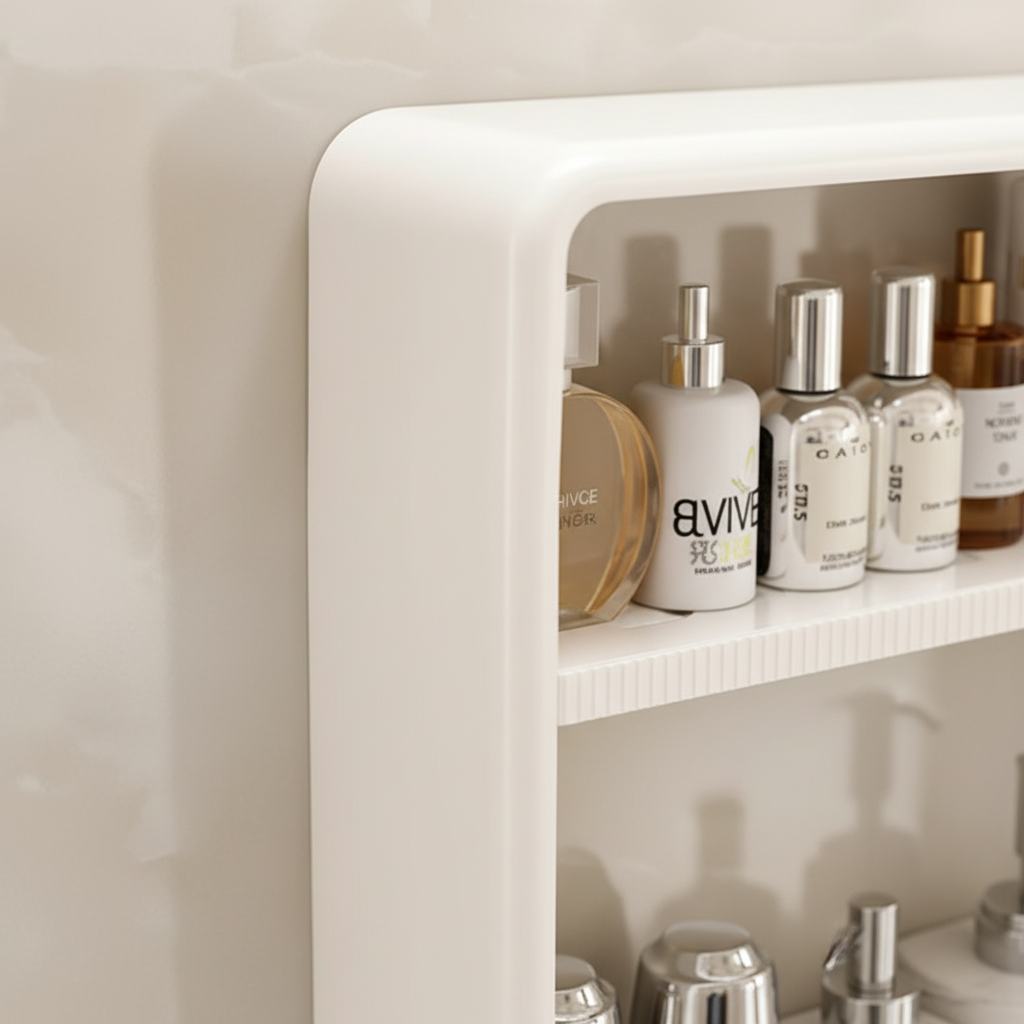 Adhesive Wall-Mounted Bathroom Shelf