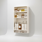 Adhesive Wall-Mounted Bathroom Shelf