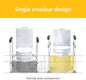 Adjustable Toilet Safety Frame with Rails