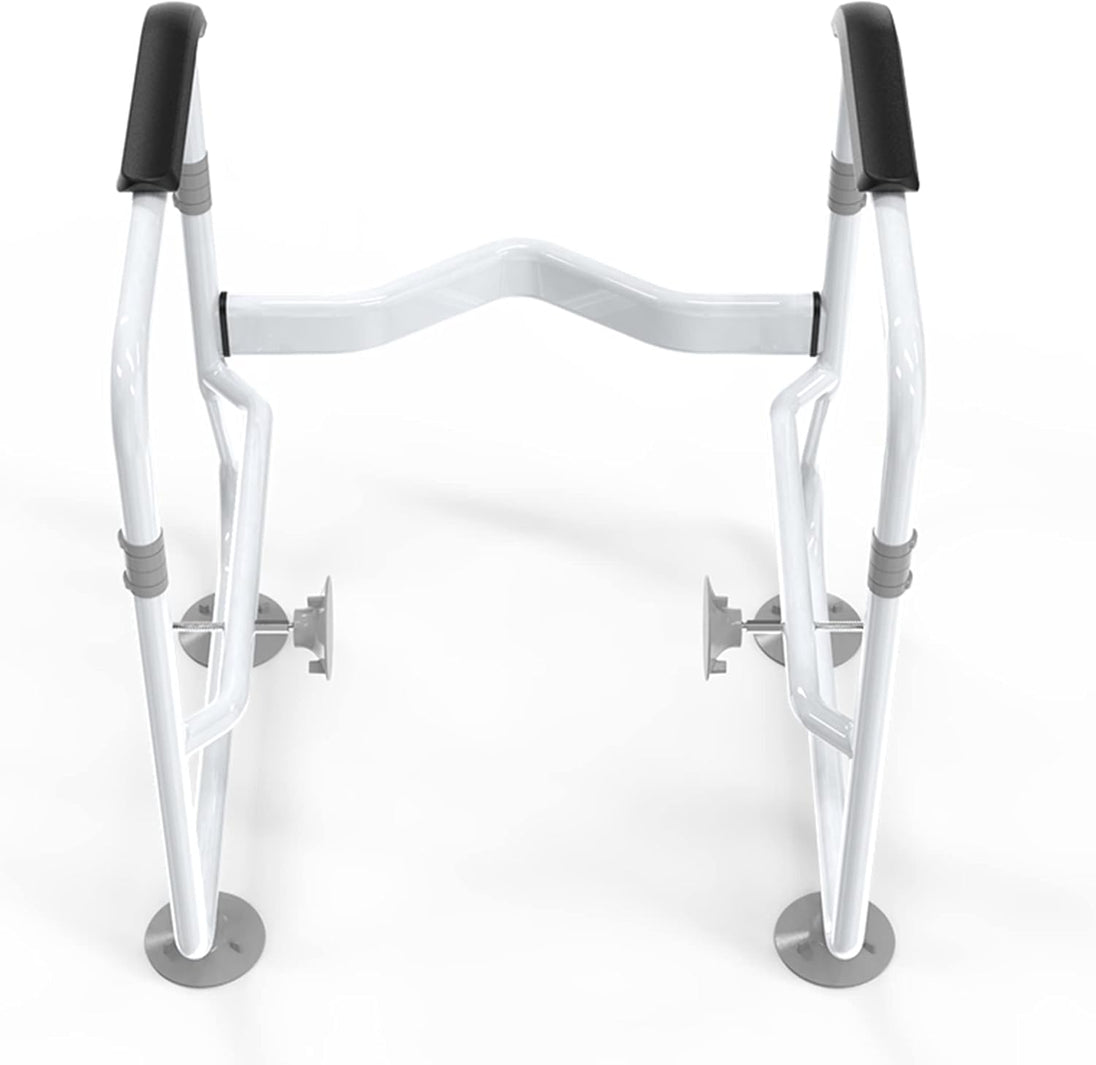 Adjustable Toilet Safety Frame with Rails