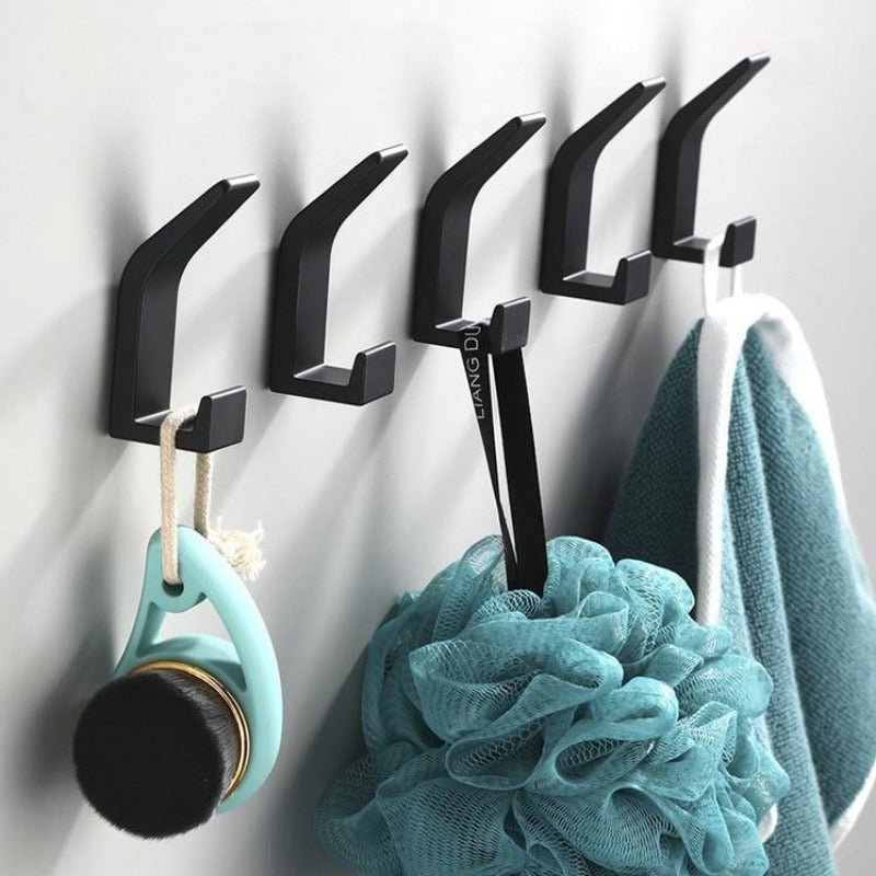 Aluminium Wall Hooks, set of 5
