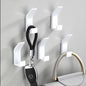 Aluminium Wall Hooks, set of 5