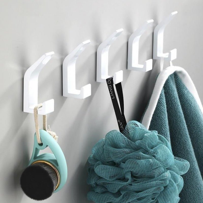 Aluminium Wall Hooks, set of 5