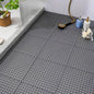 Anti-Slip Rubber Shower Mat Tiles in grey
