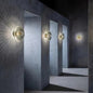 Ribbed Glass Disc Wall Sconce – product photo
