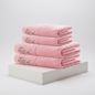 Bamboo Fibre Towel Set in Pink