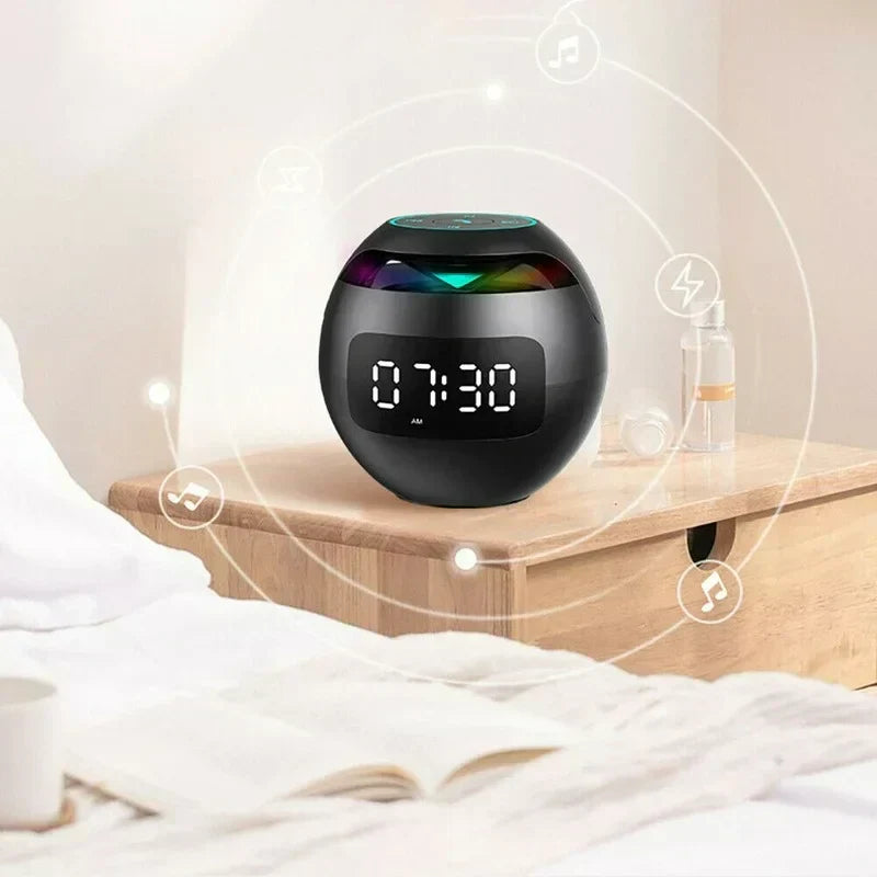 Bluetooth Speaker Alarm Clock with Night Light